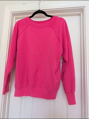 Bright Pink Crewneck Sweatshirt